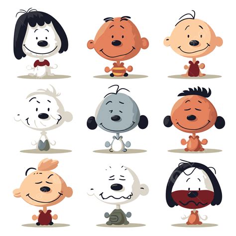 Charlie Brown Characters Clip Art Free: Snoopy, Peppermint Patty,