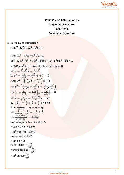 Image result for Class 10 Maths Chapter 4 Important Questions