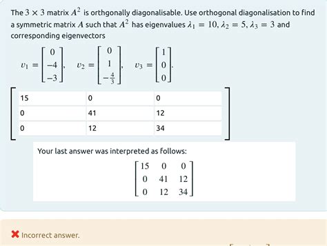 Image result for Orthogonal Matrix Example 3X3