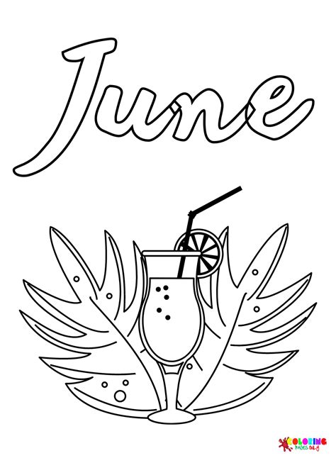 Adult Coloring Pages June