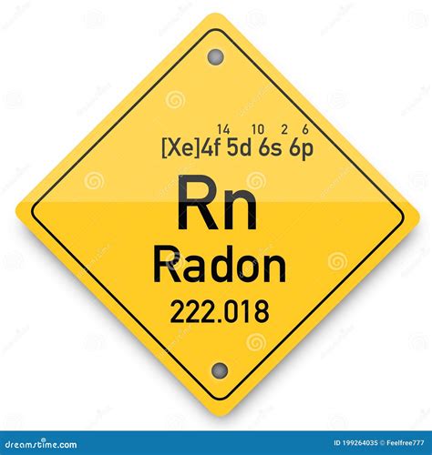 Radon Gas Periodic Table Concept With The Mendeleev Periodic Tab ...
