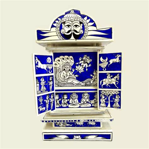 Rajasthani Kaavad Art| Blue Color – Sumaavi