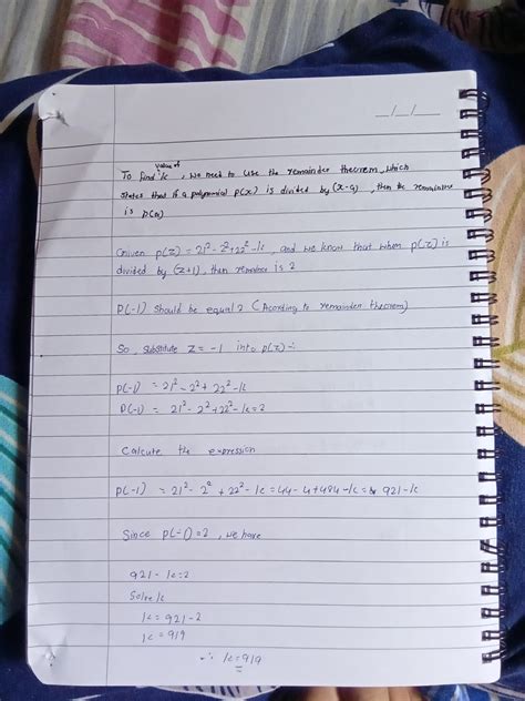 P(x) = 21²-2² +22²-k where k is an unknown integer. P(z) divided by (z+ ...