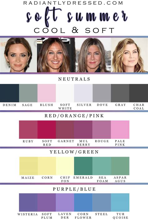 Soft Summer Color Palette Celebrities 60 Photos - Moonagedaydream.film