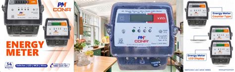PM CONA Single Phase Digital kWh Meter, LCD Display, 240V 50Hz, 5-30 ...