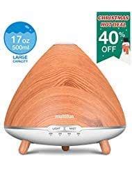 multifun MF-AH03WTW228 500ml Ultrasonic Humidifier Large, Ultra Quiet ...