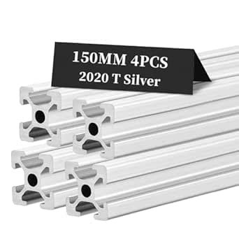 BELLA BAYS 4pcs 5.91 inch 150mm 2020 T Slot Aluminum Extrusion Profile ...