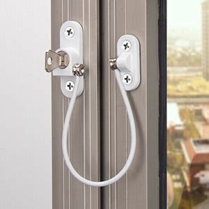 HASTHIP® Child Safety Window Lock Chain Door Latch with Key Window ...