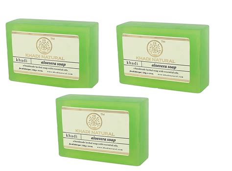 Buy Khadi Natural Aloe Vera Soap | Natural Handmade Soap | Herbal ...