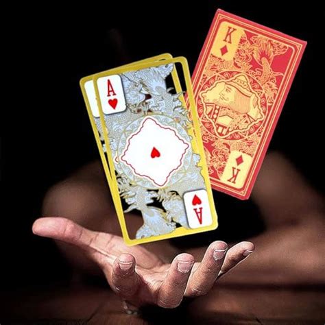 GOLD GAMES Transparent Plastic Playing Cards - Standard Deck of Cards ...