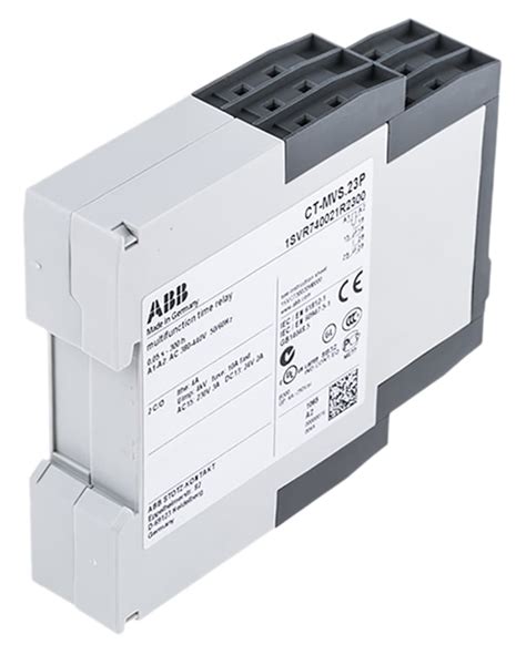 1SVR740021R2300 CT-MVS.23P ABB | ABB DIN Rail Mount Timer Relay, 440V ...