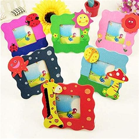 SHUANGYOU Wooden Cute Animal Design Photo Frame for Birthday Return ...