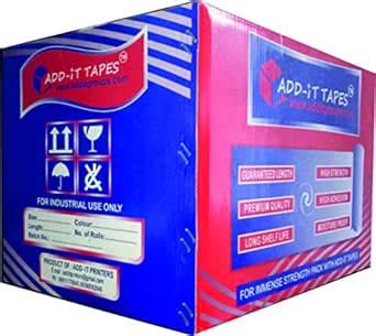 ADD-IT TAPES 1.5 INCHES 100 METERS TRANSPARENT 12 ROLLS (96 tapes ...