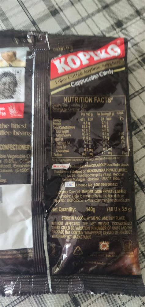 Inbisco Kopiko Coffee Cappuccino Candies, 161 Grams : Amazon.in ...