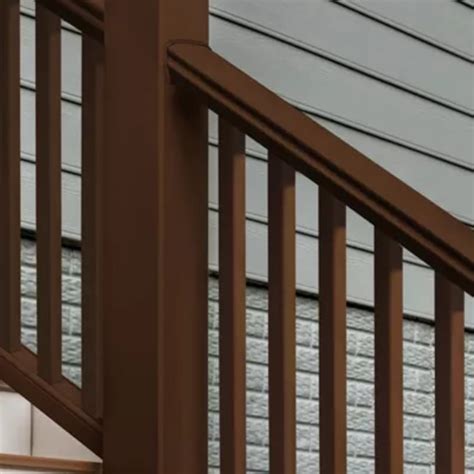 Trex Transcend 8-ft x 36-in Vintage Lantern Composite Deck Stair Rail ...