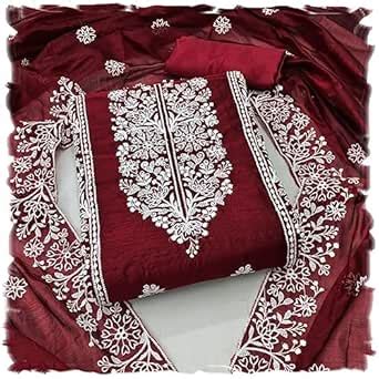 Buy Y2Y Women's Cotton Embroidery Codding Work Unstitched Salwar Suit ...