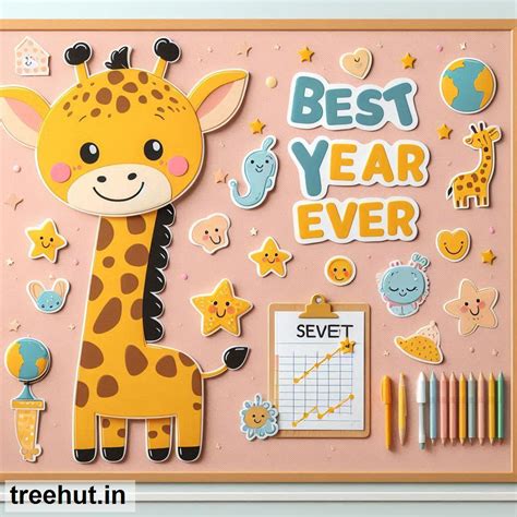 Giraffe, End of Year Bulletin Board Ideas, Best Year Ever