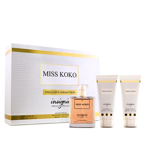 Insignia Miss Koko 3-Piece Gift Set – Eau De Parfum + Shower Gel + Bod ...