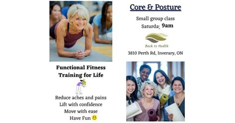 Core and Posture Exercise Class, 3810 Perth Rd, Inverary, ON, Canada ...