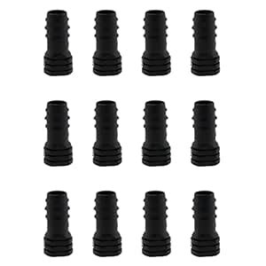 E-outstanding 12Pcs Irrigation Fittings End Plugs POM Plastic End Plugs ...