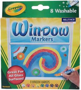 Flipkart.com | CRAYOLA Washable Window Markers - 8 Colors - Coloring ...