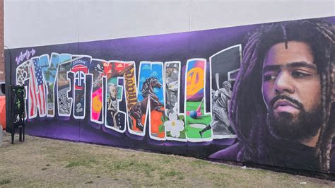 PHOTOS: For Dreamville week, artist completes Fayetteville J. Cole mural