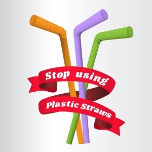 say not plastic straw sticker poster|save environment|NO plastic| Paper ...