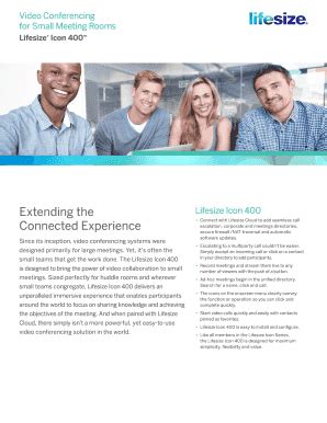 Fillable Online vlv Lifesize Icon 400 Datasheet. Discover how Lifesize ...