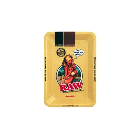 RAW GIRL Metal Rolling Tray-Mini | HighJack India
