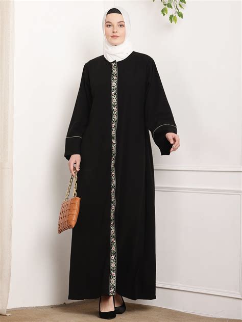 Floral Elegance Abaya – Tawakkul Clothes