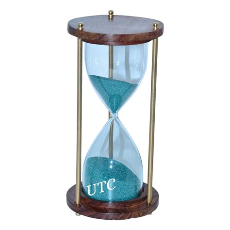 Handmade Wooden Base Sand Clock Unique Timer an Antique Showpiece 5 ...