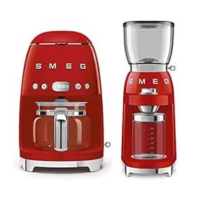 Buy Smeg DCF02RDUS 50's Retro Style Drip Filter Coffee Maker Bundle ...