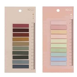 KRAFTMASTERS®2 Sheets Index Sticky Tabs 400 Pcs Book Tabs Colorful ...