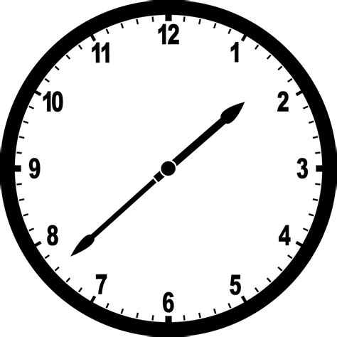 Clock 1:38 | ClipArt ETC