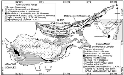 Figure 1 - from Stratigraphy of Cretaceous to Lower Pliocene