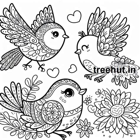 Birds Coloring Pages