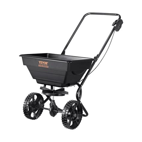 Buy VEVOR Broadcast Spreader, 25 LB Walk-Behind Turf Spreader with 8 ...
