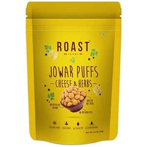 ROAST FOODS Jowar Puffs Cheese & Herbs – 70g Pack | Roasted, Not Fried ...