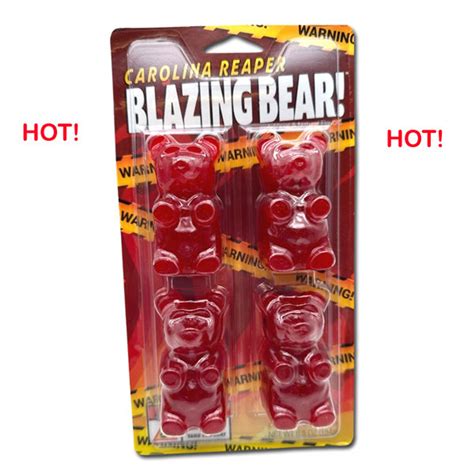GGB Candies - Giant Carolina Reaper Blazing Gummy Bear 4 Pack - Grandpa ...