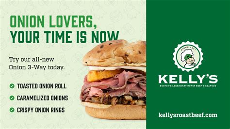 Kelly's Roast Beef Menu