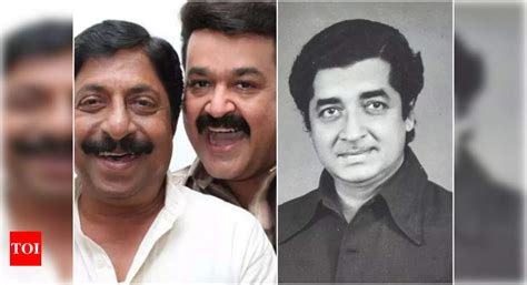 Sreenivasan reveals Mohanlal showed no interest in acting in Prem Nazir ...