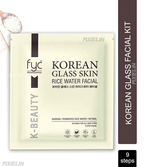 Buy Fyc Professional Korean Glass Skin Rice Water Facial Kit 9 Steps ...