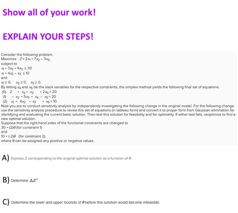 Image result for Simplex Method Questions