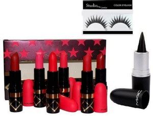 Studio Fix Combo Eyelashes&Nutcracker Sweet Nude Lipstick Kit Set Of 6 ...