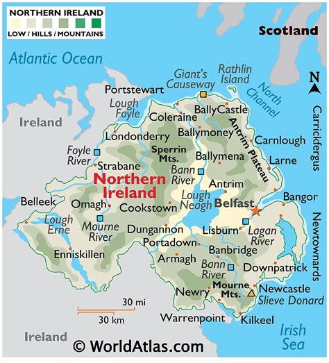 Northern Ireland Maps & Facts - World Atlas