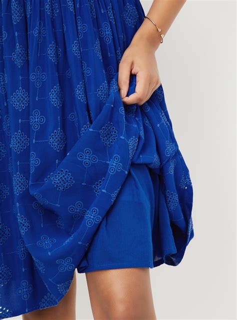 Buy Women Schiffli A-Line Dress Online at just Rs. 1299.0 ...