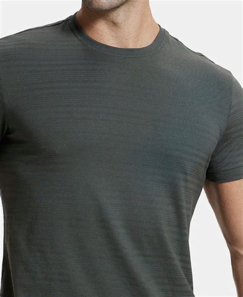 Buy Super Combed Supima Cotton Round Neck Half Sleeve T-Shirt - Deep ...