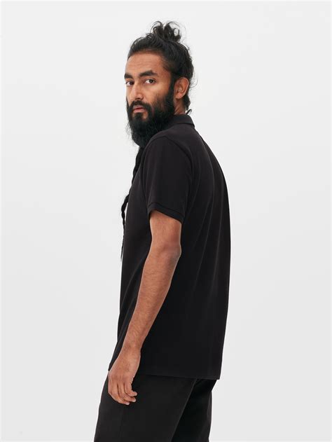 Men's Black Polo Shirt | Primark