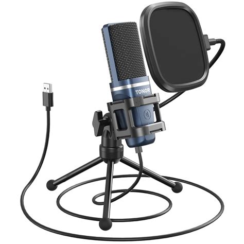 TONOR USB Gaming Microphone, Computer Condenser PC Mic with Tripod ...