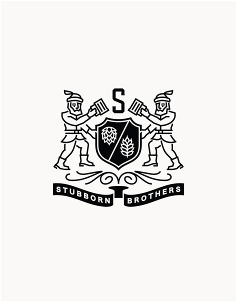 Stubborn Brothers Brewery Logo Design | CF Napa Brand Design